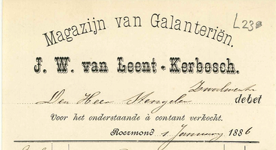 238 Leent-Kerbosch, J.W.van, 1886