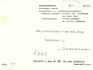 241 Leeuw de, Dr.J.H.A., 1962