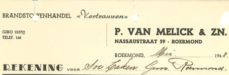 104 Melick & Zn, P. van, 1948