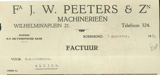 124 Peeters & Zn., Fa J.W., 1934