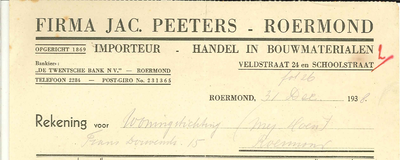 144 Peeters, Firma Jac., 1938
