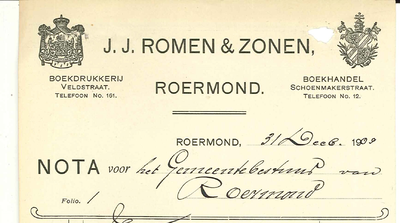 162 Romen & Zonen, J.J., 1909