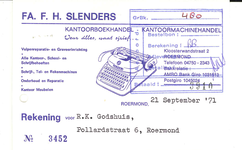 124 Slenders, Fa.F.H., 1971