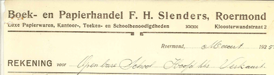 127 Slenders, F.H., 1925