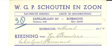 12 Schouten en zoon, W.G.P., 1950