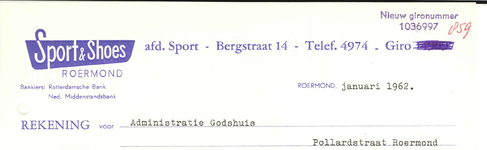 343 Sport & Shoes, 1962
