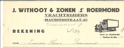 189 Withoot & Zonen, J., 1940