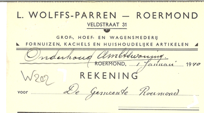 202 Wolffs-Parren, L., 1940