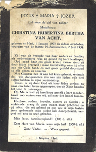  Acht, van, Christina H. B.