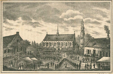 A57 Processie naar de kapel van O.L.Vrouw in ’t Zand. Met tekst op achterzijde., c.1820