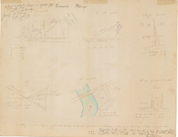 C101 Kaart van door de gemeente Vlodrop in die gemeente verkochte percelen land. – akte notaris F.W. Milliard,1862 nrs. ...