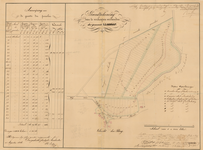 C112 Kaart van de te verkopen gemeentegronden te Vlodrop-Ekkert bij de Kievit – Akte notaris F.W. Milliard, 1846 nr. ...