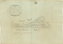 C152 Kaart van het te verkopen aandeel van de gemeente Maasniel in de Mijnweg. – Akte notaris H.A. Milliard 1823, nr. ...
