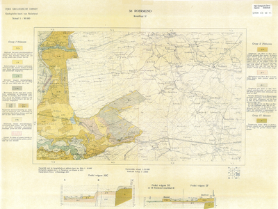 C190 Topografie naar de topografische en militaire kaart des rijks. Geologische opname door J.J. Pannekoek van Rheden ...
