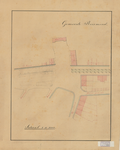 C203 Plan van verdeling van de percelen aan de Zwarbroekerwal en aan het kruisherenplein – Schaal 1:1000, c.1869