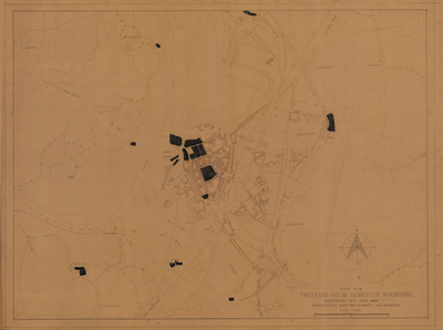 D115 Schaal 1:10.000 – behoort bij het artikel “De stadsontwikkeling van Roermond” Zie ook D114,116,122, c.1950