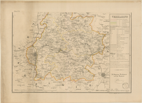 D152 Blad 4 (Limburg ten zuiden van Sittard) – Met legenda en diverse schalen – Zie ook D149-D151, 1849