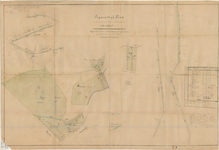 D185 Kaart van te verkopen gemeentegronden te Montfort, groot 53,53 ha. –Akte notaris F.W. Milliard, 1850 nr. 74, Maart 1849