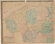 D194 Landkaart van het koninkrijk België met de verdeling in districten voor de “Gendarmerie Nationale”. – Met tabel ...