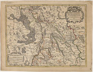 D2 Topografische kaart van het Overkwartier van Gelder en omringende landen – Met diverse schalen, 1696