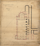 D205 Bouwtekening voorstellende de plattegrond van de kapel – schaal 1:100, 1887