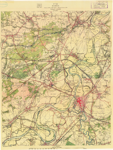 D276 Topografische kaart van de gemeente Roermond en omgeving met naamsaanduiding van gemeenten,gehuchten en gebouwen ...