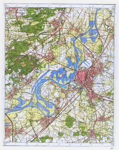 D279 Topografische kaart van de gemeente Roermond en omgeving met naamsaanduiding van gemeenten,gehuchten en gebouwen ...