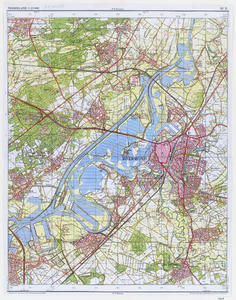 D280 Topografische kaart van de gemeente Roermond en omgeving met naamsaanduiding van gemeenten,gehuchten en gebouwen ...