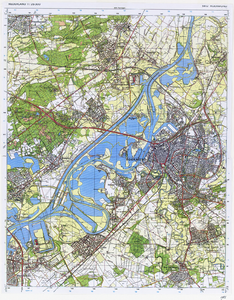 D281 Topografische kaart van de gemeente Roermond en omgeving met naamsaanduiding van gemeenten,gehuchten en gebouwen ...