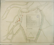 D290 Kaart met vestingwerken bastions en stadspoorten – Universiteitsbibliotheek RUL. collectie Bodel Nijehuis Port.49 ...