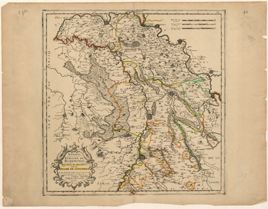 D3 Topografische kaart van het Overkwartier van Gelder en omringende landen – Met diverse schalen - Zie ook D.4, 1703