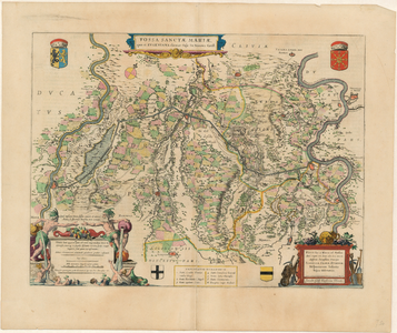 D44 Topografische kaart van de ligging van de Fossa Eugeniana – met legenda en diverse schalen, zie ook B52 ( geschenk ...