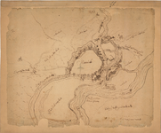 D64 Plattegrond der muren en vestingwerken van Roermond en omgeving met aantekeningen van militaire aard, 1632 of 1637