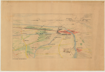 D68 Landkaart in vogelvlucht perspectief van het oorlogsterrein in Midden- en Noord Limburg, 1944