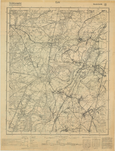 D75 Legerkaart(stafkaart) van Echt en omgeving – schaal 1:25000, c.1940