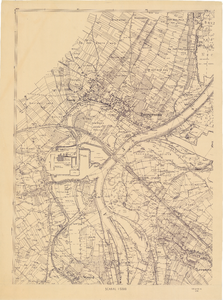 E44 Topografische kaart van de loop der Maas nabij Buggenum – Schaal 1:5000 – Behoort bij E26,E27, 1944