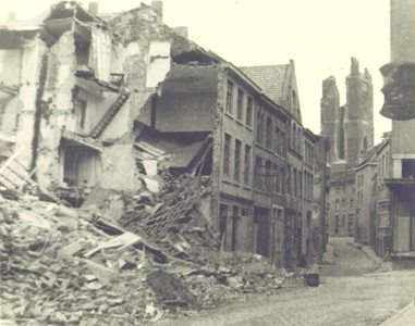 1945.L45 Marktstraat/Luifelstraat verwoestingen