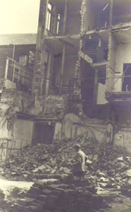 1945.L49b Munsterstraat verwoestingen