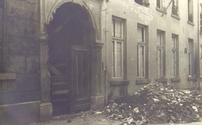 1945.L50a Munsterstraat verwoestingen