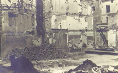 1945.L62a Veldstraat en omgeving verwoestingen