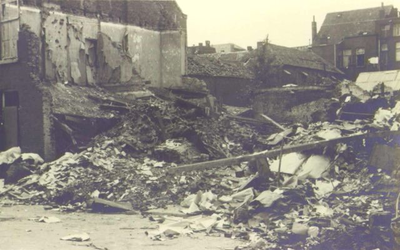1945.L62d Veldstraat en omgeving verwoestingen