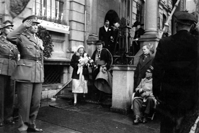 1950.A7 25 april, bezoek koningin Juliana en prins Bernhard