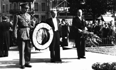 1950.D1 Kranslegging t.g.v. jubileum Roermonds Mannenkoor