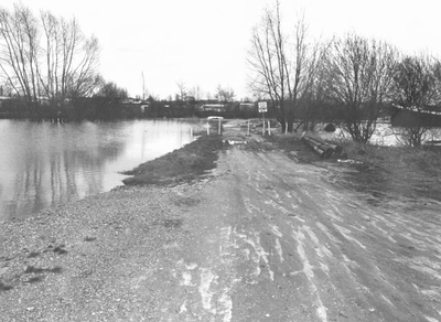 1984.X8 7 februari, Hoog water