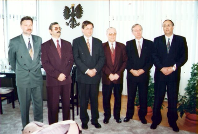 1997.E2a Burgemeester H. Kaiser en andere op bezoek in Koszalin / Polen.