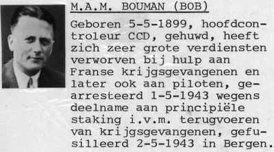 1945.P1e M.A.M. Bouman (Bob), hoofdcontroleur CCD
