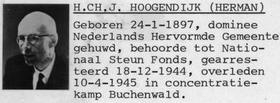 1945.P2d Herman C.J. Hoogendijk, dominee Nederland Hervormde Gemeente
