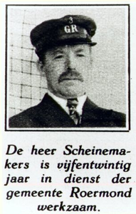 SCH.38 Schreinemakers, N.N.; in dienst van de gemeente Roermond