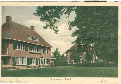 GAV-PK-Tw-046 Twello; Binnenweg 9; Dokterswoning (linker huis), 1930 - 1940