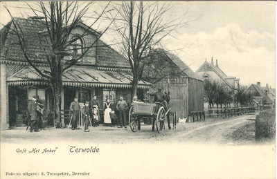 GAV-PK-T-008 Café Het Anker op de hoek van de Kuiperstraat en deTwelloseweg in Terwolde., 1903 - 1907
